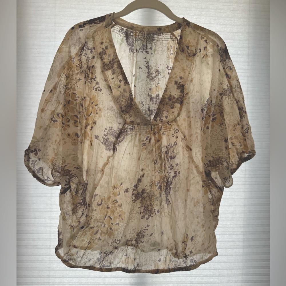 Willow and Clay print blouse
